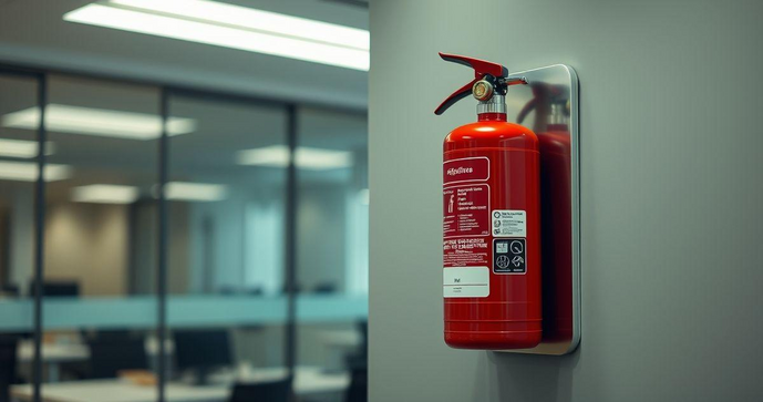 Suporte para extintor de incêndio é essencial para segurança e organização em ambientes comerciais e residenciais