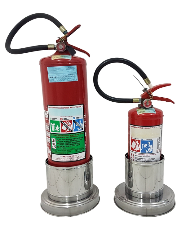 Fabricante de Suporte de Extintor Inox Ceará - Suporte para Extintor Aço Inox