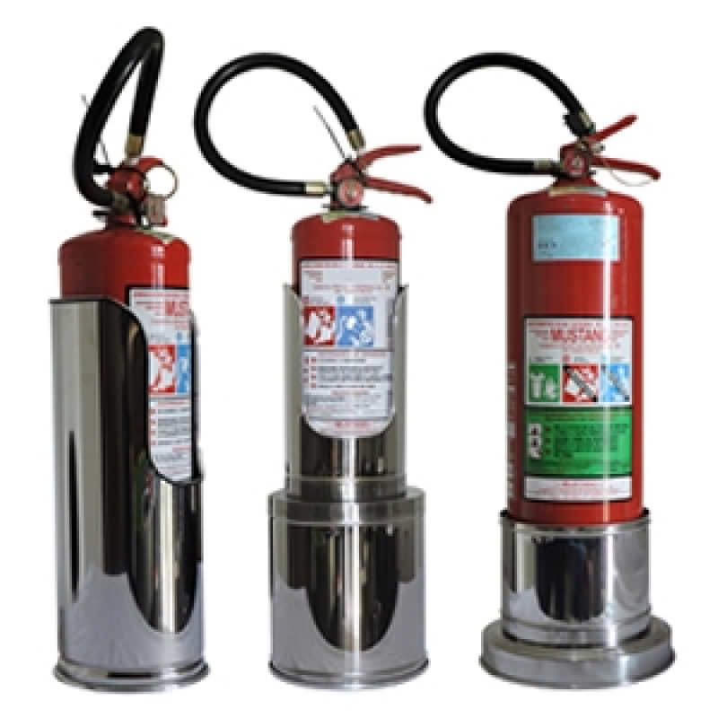 Suportes de Inox para Extintor de Incêndio Alagoas - Suporte Inox Extintor