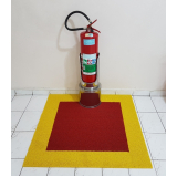 tapete demarcador de piso para extintor de incêndio preço Maranhão