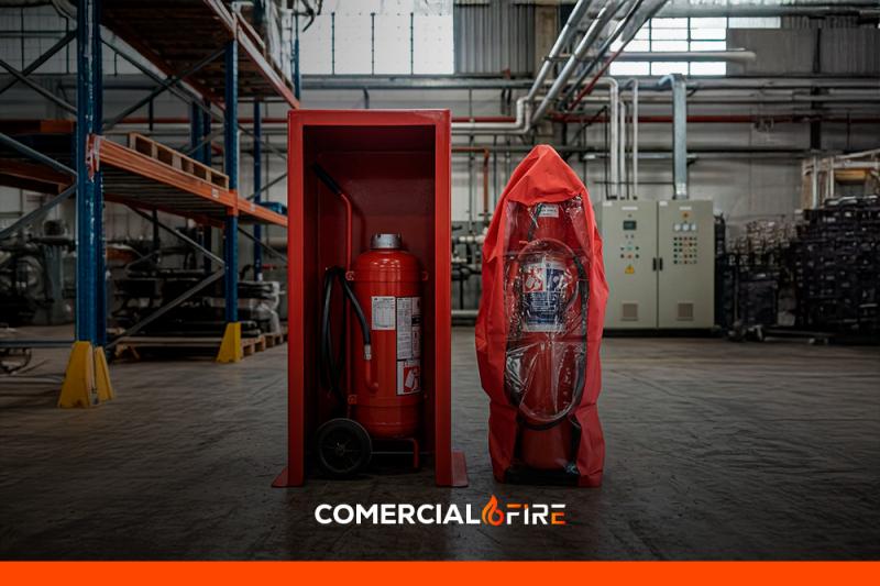 Abrigo aberto para extintor: quando ele funciona e quando vira risco