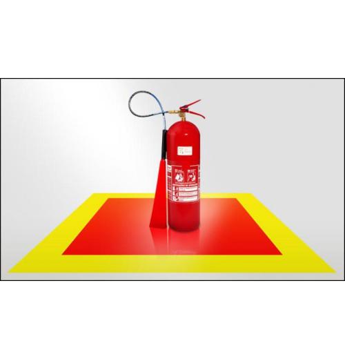Adesivo demarcador de extintor Adesivo demarcador de extintor