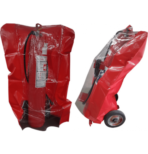 PVC com visor – extintor sobre rodas PVC com visor – extintor sobre rodas